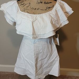 Privacy Please off shoulder linen dress